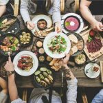 table-full-of-food-top-view